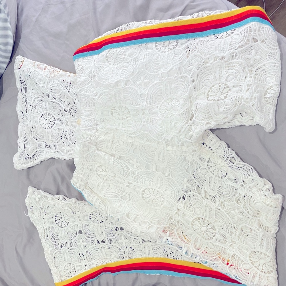 Lace Bell Bottom Festival Pants